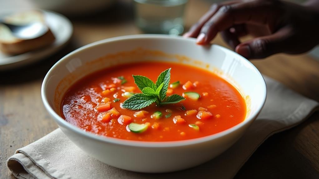 Culture And Swag - chilled cucumber tomato soup