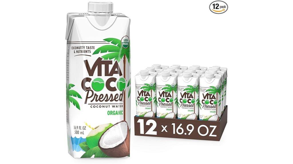 refreshing organic coconut beverage