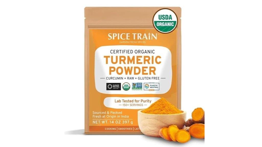 turmeric powder quality assessment